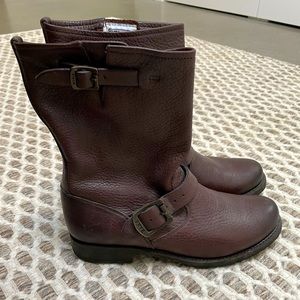 Frye Booties in Dark Brown